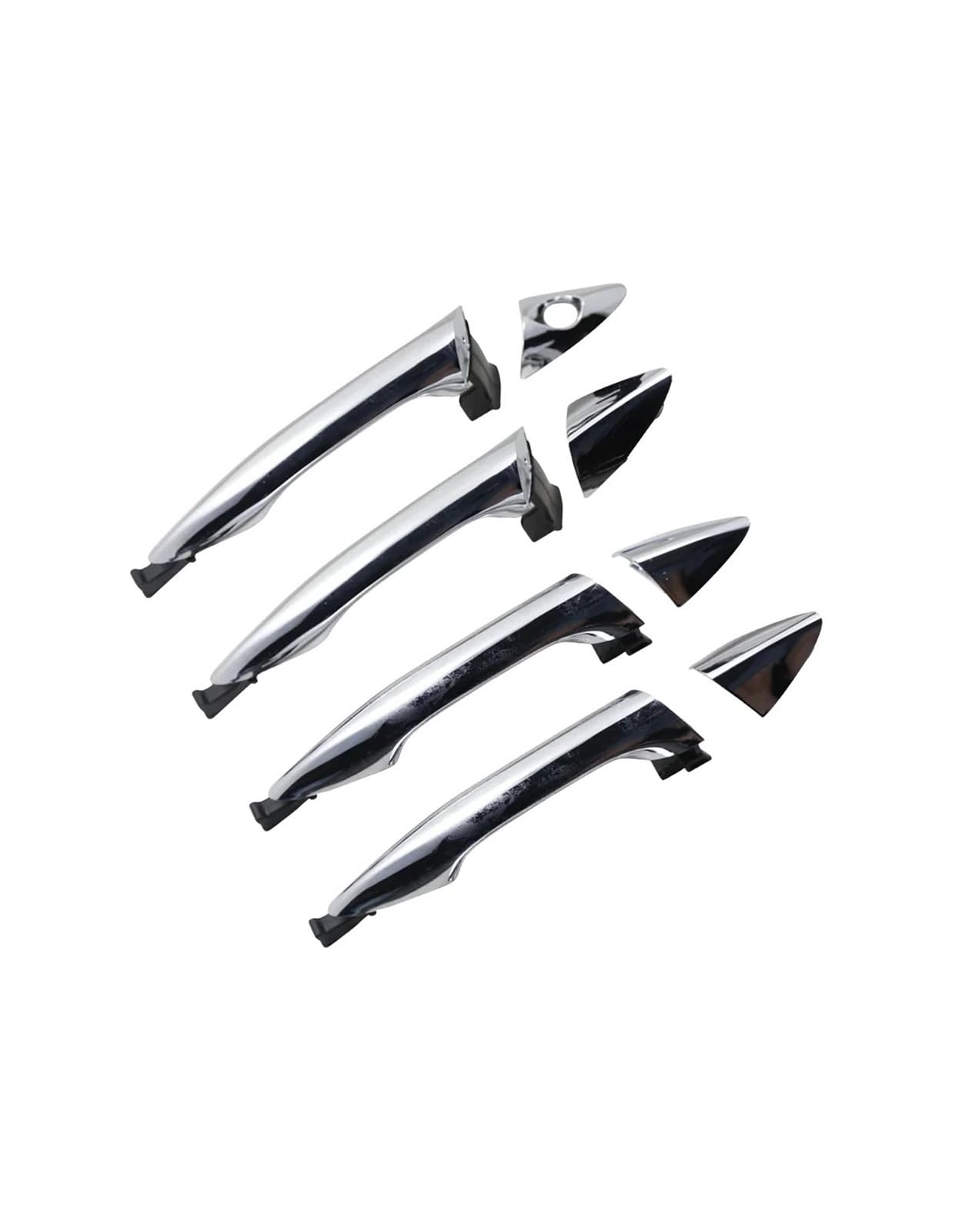 Pasuje do Hyundai Elantra 11-15 2011 2012 2013 2014 2015 Coupe 13-chromowana zewnętrzna klamka do drzwi(2PCS FRONT PAIR)