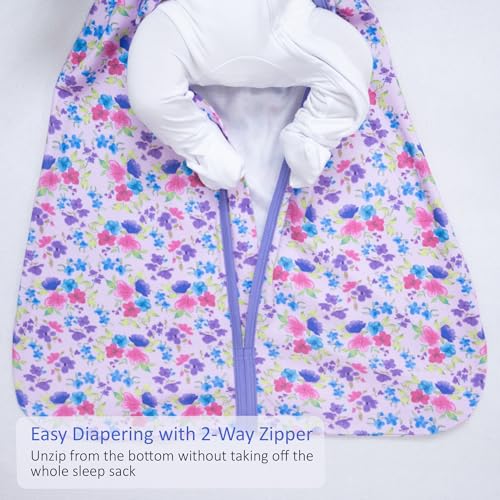 Image of LollyBanks Sleep Sack, 100% Cotton Neutral Baby Sacks, 0.5 TOG Sleep Sacks Lightweight with 2-Way Zipper