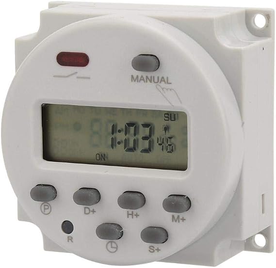 1S to 168H 5VA Programmable 7 Day Electronic Control Digital Timer Switch 12V DC