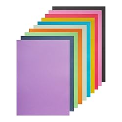 Colored Poster Board, 50 Sheets A3 Large Size 16.5 x 11.7 Inch Assorted Neon Poster Board Bulk for Art Display Board, Classroom Use, School Craft Project, Presentation Drawing