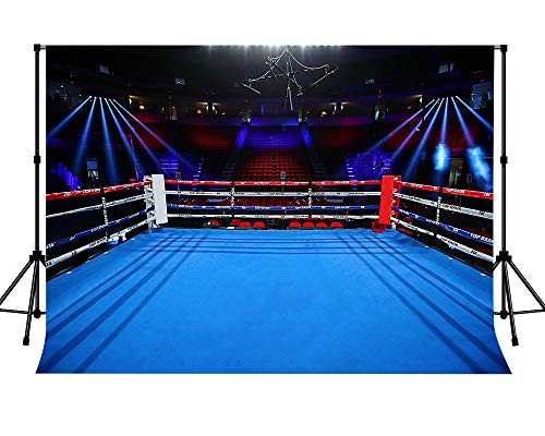 LYLYCTY 7x5ft Photography Backdrops for Boys Birthday Party Boxing Ring Backgrounds Dorm Decorations Backdrop for Men Portrait Backdrops Photo Booth Props BJZYLY6
