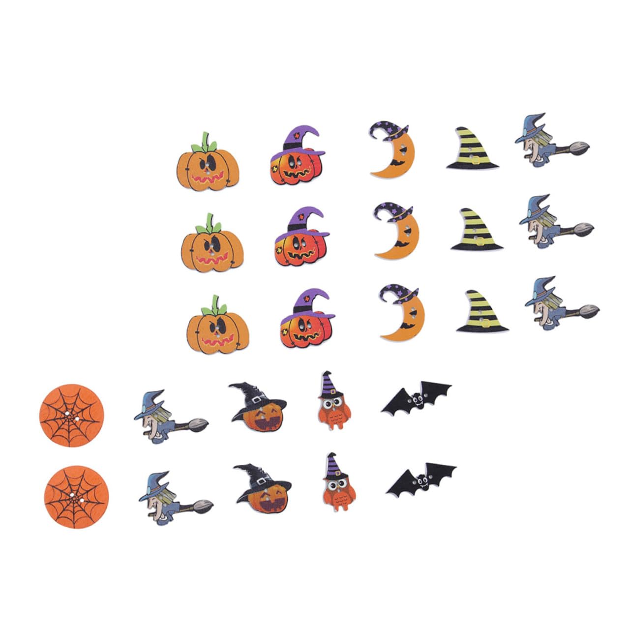 Boutons colorés Halloween pour customiser facilement vos vieux vêtements et tissus ternes