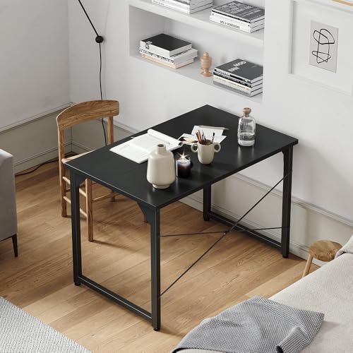 Image of Cubiker Computer Desk, 32 inch Small Home Office Desk for Small Spaces, Modern Simple Style for Home, Office, Classic Black
