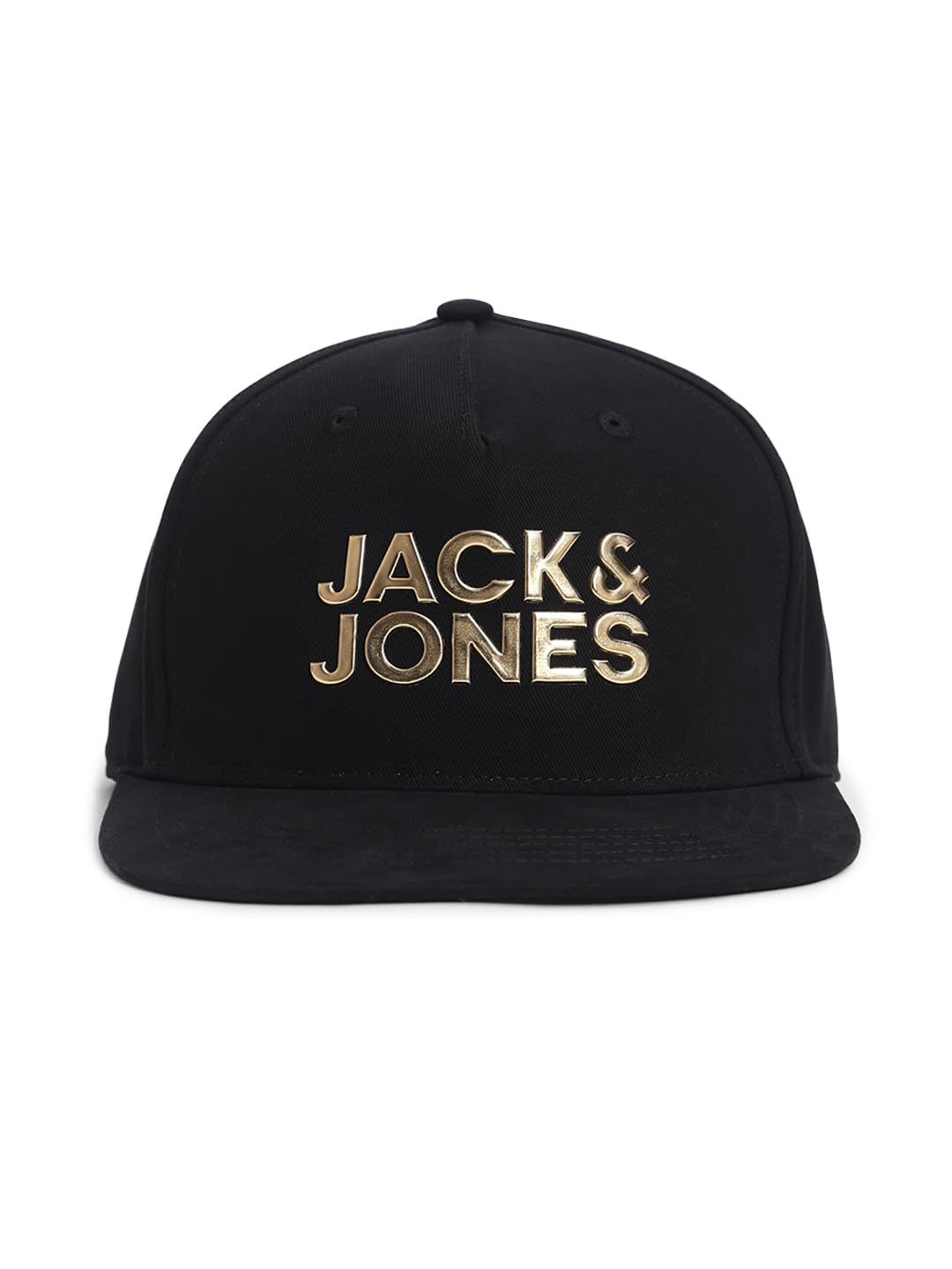 Black Logo Print Cap