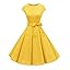 Dressystar Vintage 1950s Polka Dot and Solid Color Prom Dresses Cap