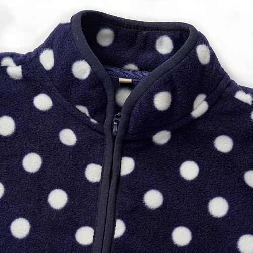 Image of Toddler Boys Girls Fleece Jacket Lightweight Fall Spring 2-12 Years | Soft Anti-Pilling Fleece, Easy Zip-Up, Hand-Warm Pockets, Windproof Stand Collar, Wear Alone or as Layer, Ideal for School