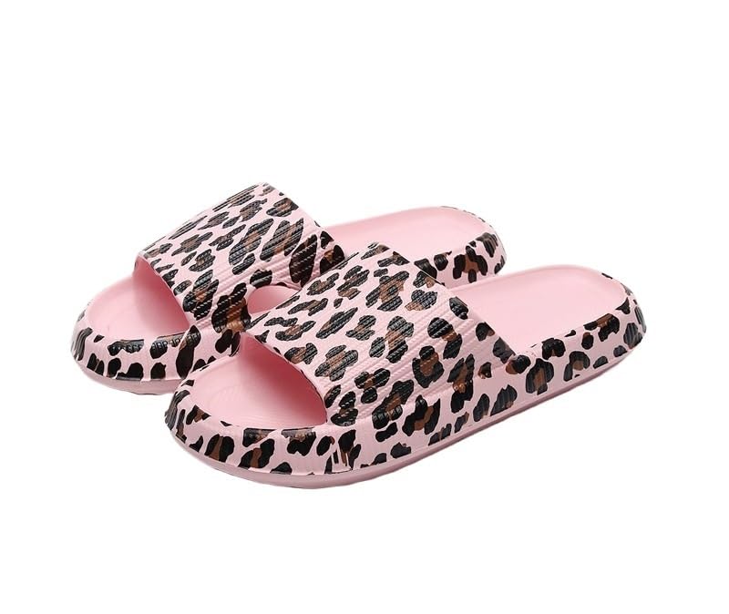 Summer shoe shoes thick sole indoor home EVA leopard silk shoe shoes