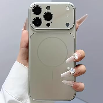 Coverzone iPhone 17 Pro Max ile Uyumlu K l f MagSafe ile uyumlu Kablosuz  arj Destekli Temperli Kamera Koruma Glass K l f   Parmak izi yapmayan Wireless Charging Kamera Koruyucu Darbe Emici Sert Kapak