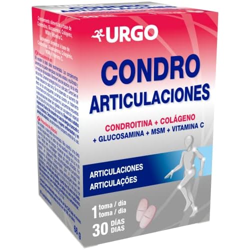 Urgo - Condro articulaciones - Fórmula Completa para Articulaciones Saludables - Mantenimiento de huesos y cartílagos saludables - Frasco con 60 comprimidos (1 mes de tratamiento)