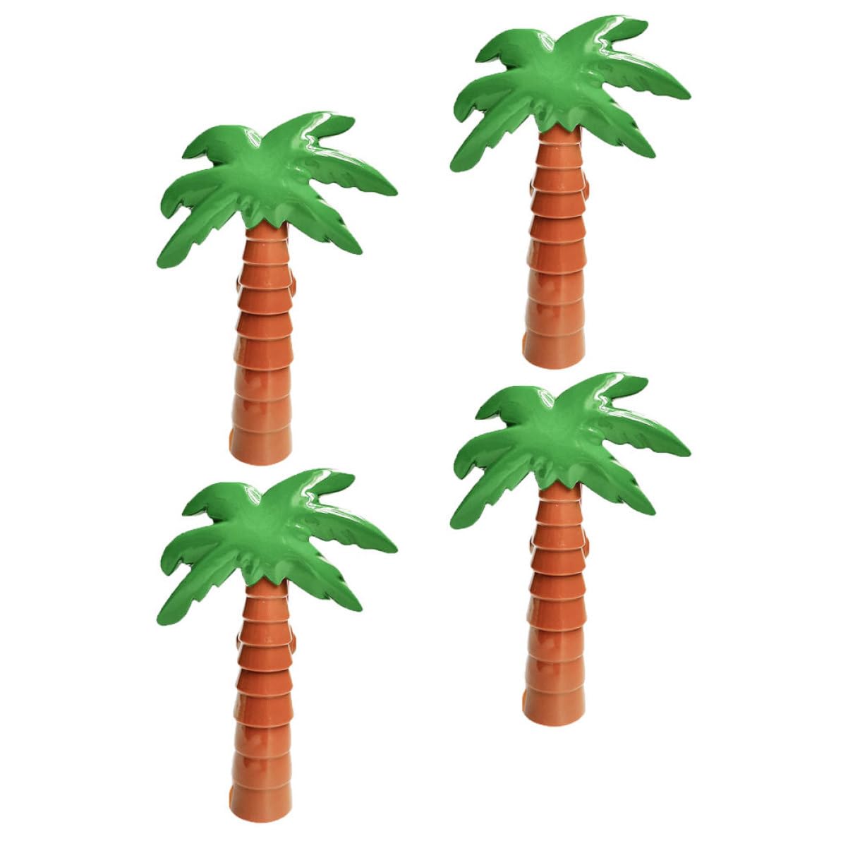 OUNONA 2 Ensembles Pinces Coupe-Vent Serviette De Plage Piscine Pinces À Serviettes De Plein Air Clip Chaise De Plage Cocotier Vêtements Plastique 4 Pièces * 2