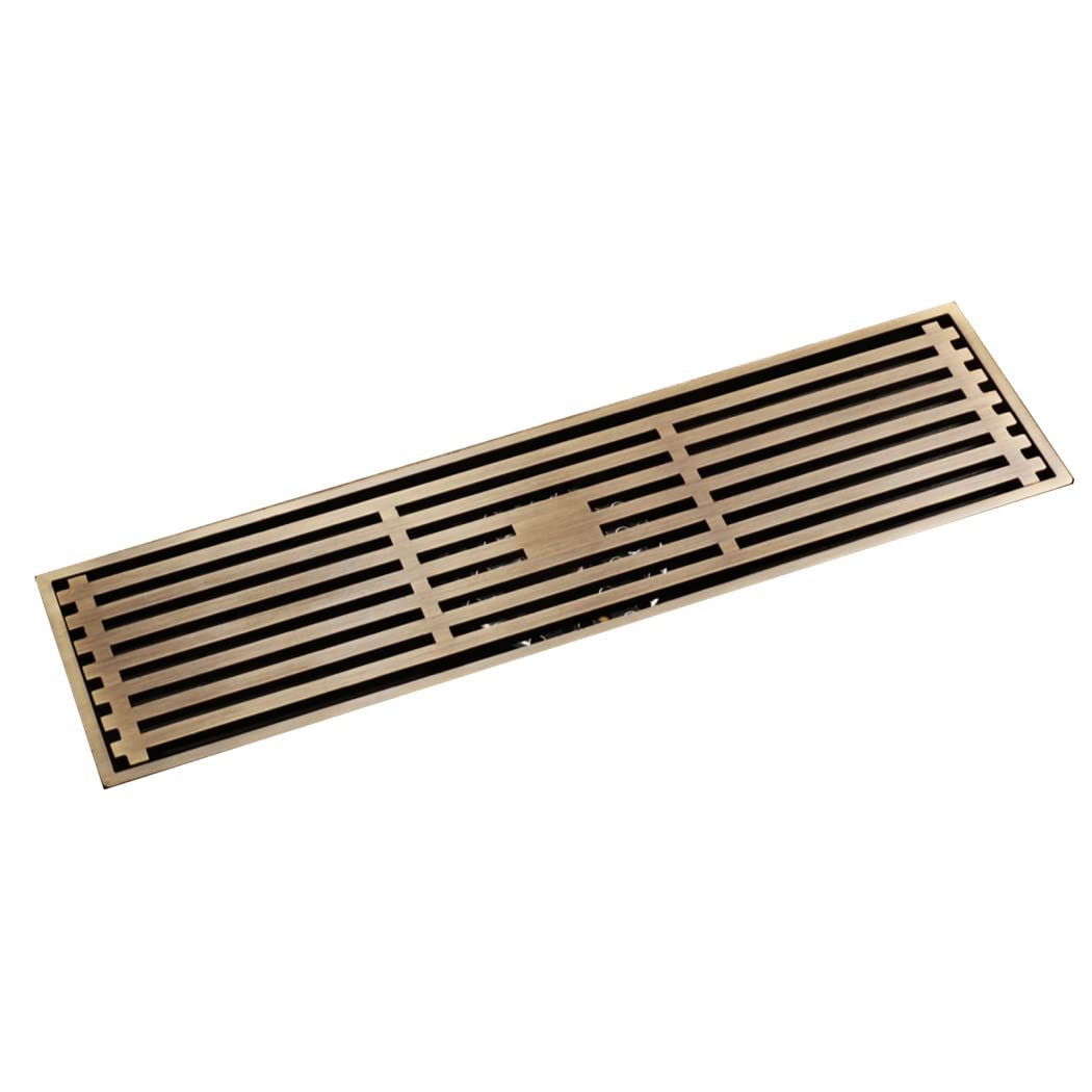 Siphon de douche à grille amovible anti-bouchon en inox