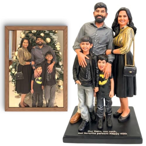 Custom 3D Printed Figurine from Photo, Hand-Painted Mini Statue, Personalized Gift for Couples,...