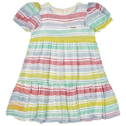 Vestido casual em chiffon Marisol, meninas, Turquesa, 16