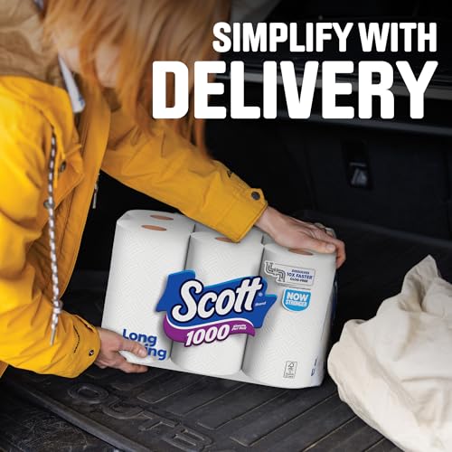 Scott 1000 Toilet Paper, 18 Rolls, Septic-Safe, 1-Ply Toilet Tissue - image 8