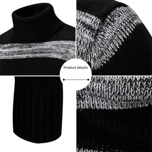 Bciopll Men's O-Neck Bottom Sweater with Round Neck Pattern and Personalized Pullovers4