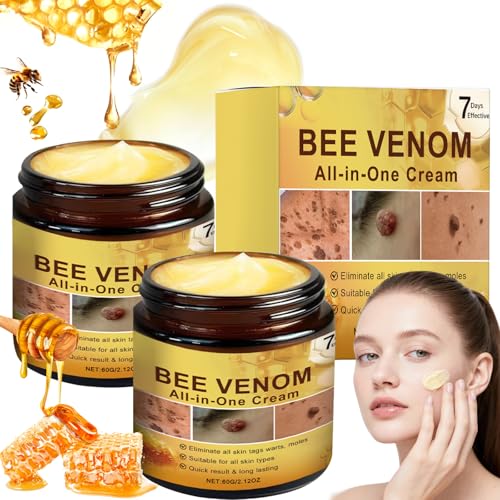 Bee Venom Cream Bee Venom Face Cream Twin Pack Anti-Ageing Daily Moisturiser for Women & Men Hydrating All-in-One Skincare to Firm Skin All Skin Types (2)