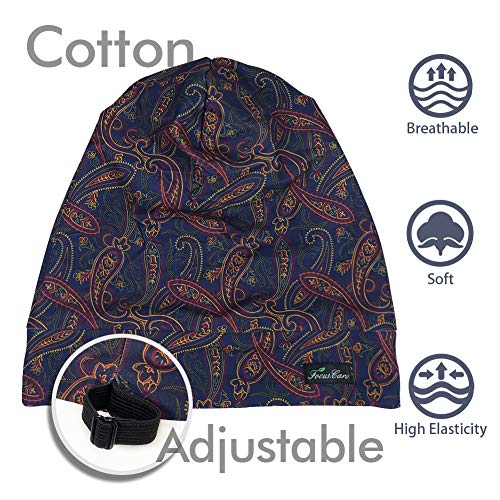 Image of Satin Lined Sleep Slouchy Cap Curly Girl Slap Headwear Gifts For Frizzy Hair Women