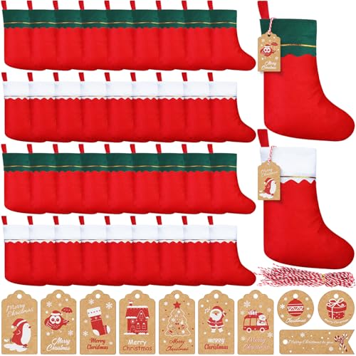 MiniInflat 160 Pcs Christmas Stockings Bulk Set Include 60 10