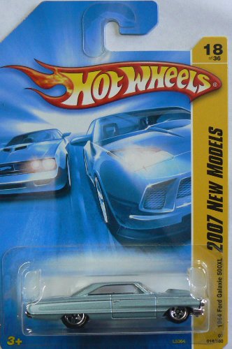 Ford Galaxie 500XL Azul Claro Hot Wheels 1964 miniatura 2