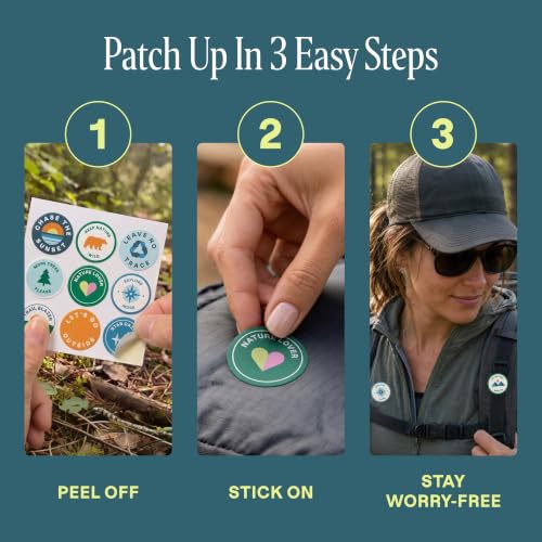 Image of Cliganic Mosquito Repellent Stickers for Kids & Adults (80 Pack) - Adventure Patches, Natural DEET-Free, Essential Oil Infused, Insect Repelling Garments