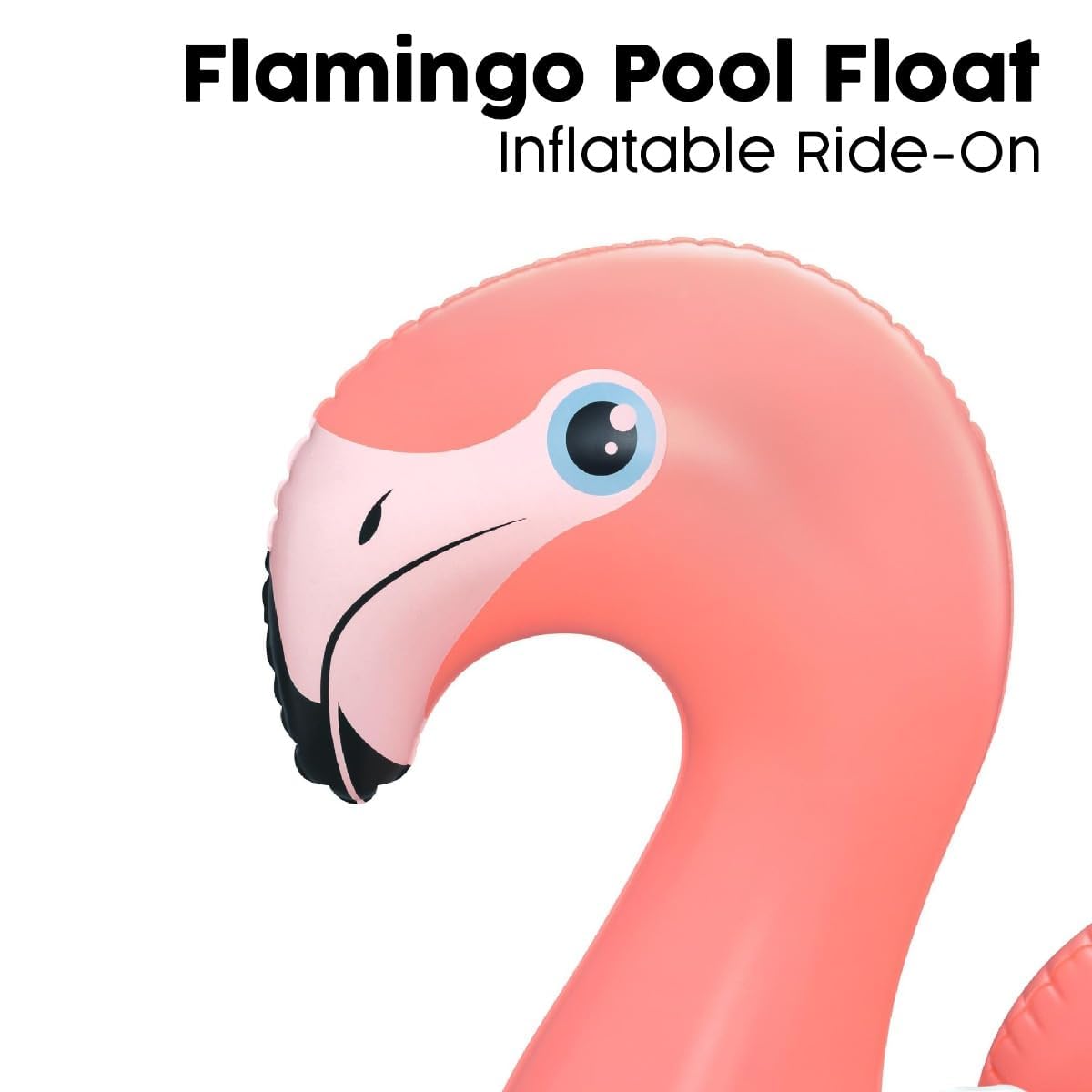 Bestway Flamingo Pool Float, Kids Ride-On Pool Floatie with Handles, Kids Inflatable Pool Swim Float, Pink - Image 2