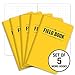 Field Notebook - 3.5"x5.5" - Yellow - Dot Graph Memo Book - Pack of 5