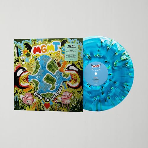 Time to Pretend (20th Anniversary) Ghost Tie-Dye Vinyl LP, MGMT - Used condition - US$30.06