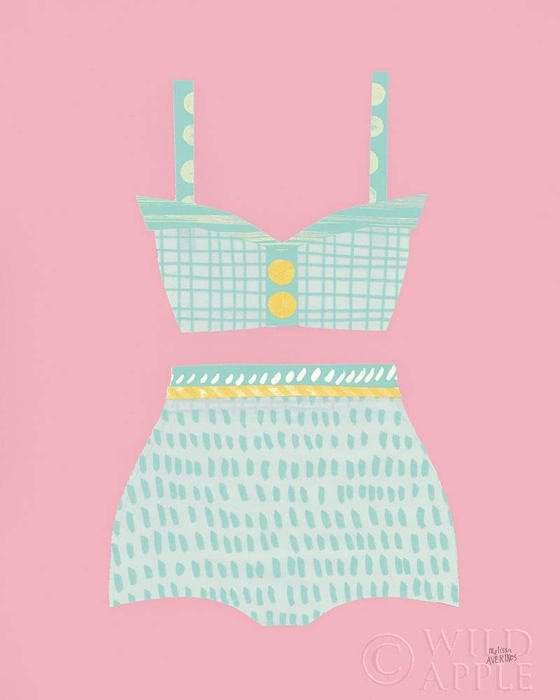 Posterazzi PDX61154SMALL Bathing Beauties IV Pastel Melissa Averinos Poster Print, 18 x 24, Multicolor