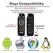 AuviPal G9 Backlit 2.4GHz Wireless Air Mouse Remote with QWERTY Keyboard, 5 Programmable Keys and Build-in Rechargeable Battery for NVIDIA Shield, Android TV Box, Kodi, PC, Raspberry Pi, PS4 and More