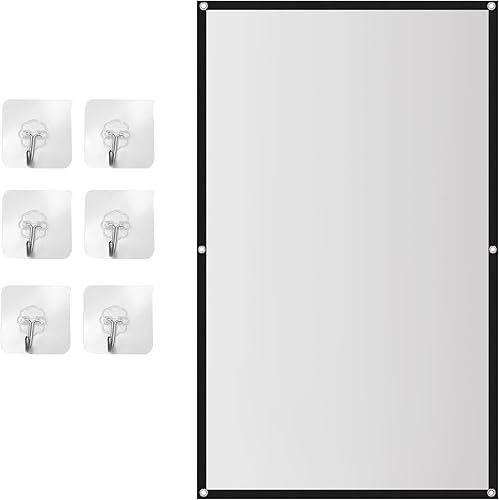 Portable Projector Screen for Home Theater Outdoor HD White Foldable Anti-Crease (84Inch) disponible en Yaxa Costa Rica