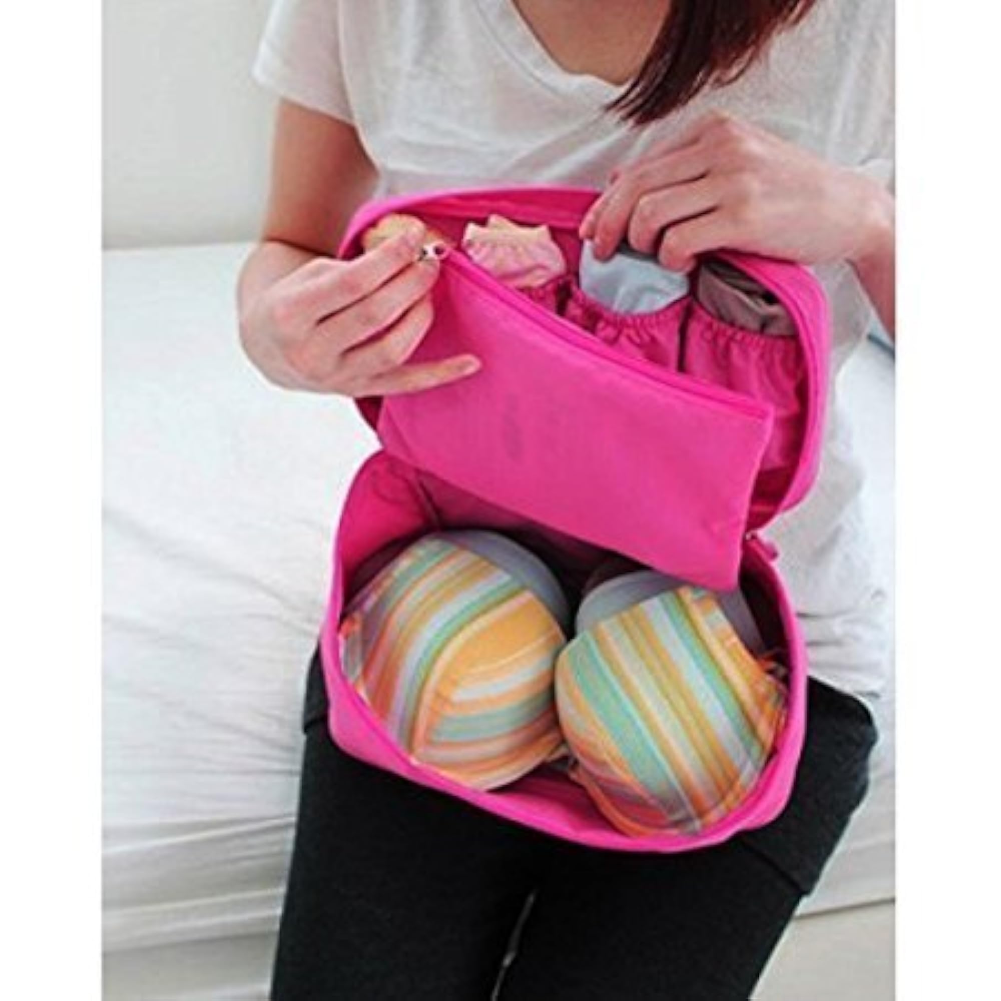 Multi-Color Waterproof Travel Underwear Organizer Pouch