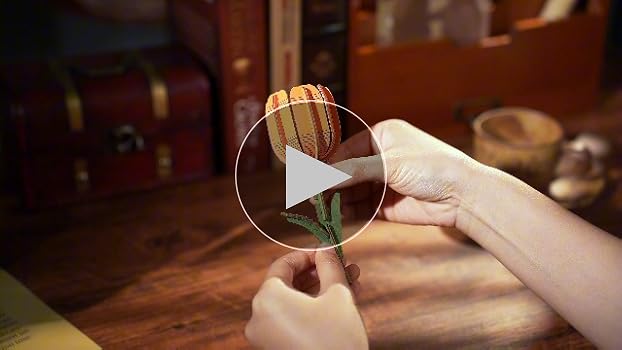 TULIPページ Amazon.com: ROBOTIME 3D Puzzle Orange Tulip TW081, DIY