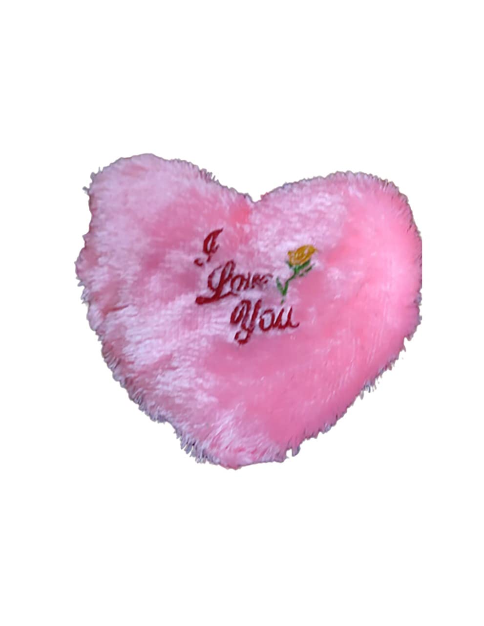 Earth Heavens Huggable Love Heart Shape Soft Plush Stuffed Cushion Pillow Toy_(Pink)