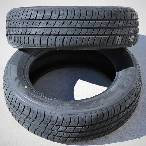 Set of 2 (TWO) Atlander AX-77 All-Season Passenger Car Touring Radial Tires-195/60R15 195/60/15 195/60-15 88V Load Range SL 4-Ply BSW Black Side Wall UTQG 560AA