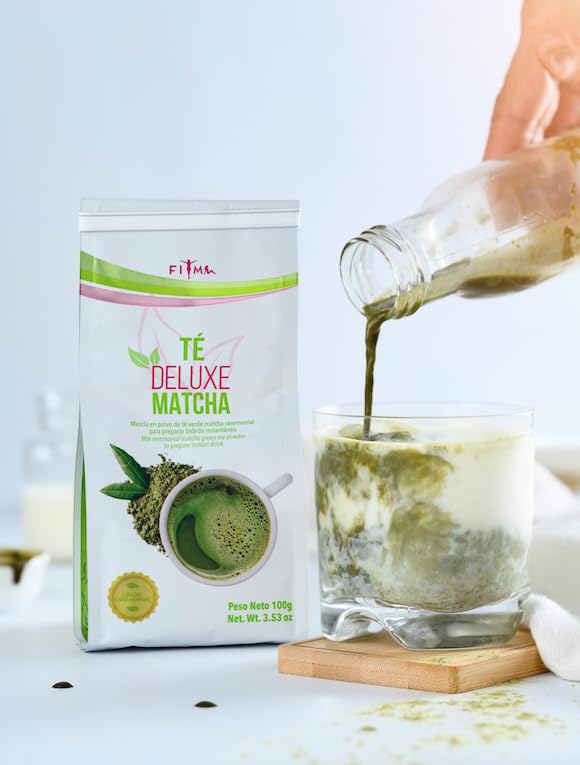 T Deluxe Ceremonial Grade Matcha Tea with Zesty Lemon Ginger Premium Japanese Instant Powder Blend Sweetened with Stevia — view 5