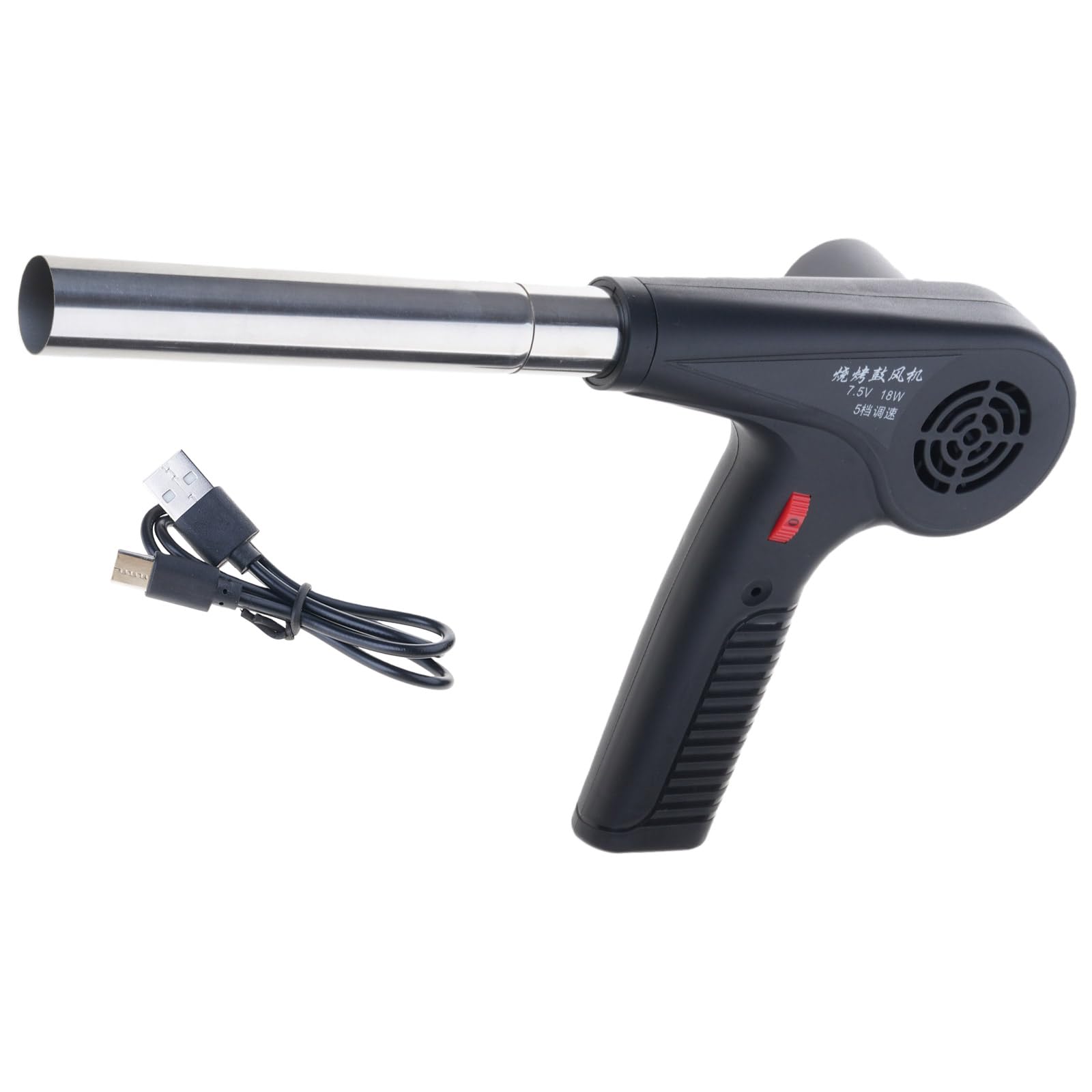 Buxuaaaa 2500Mah Cooking Bbq Fan Air Blower For Barbecue Bellows Hand Crank Tool Camping Handheld Cooking Fan Bbq Blower Rechargeable