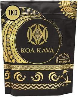 Koa Kava Kava Powder Tea – 1 Kilo (2.2 Pounds) Noble Tongan Kava Root, Pouni ONO Kava Drink for Relaxation and Good Vibes, Sourced Directly from Vava'U, 1 Kilogram