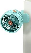 Mini Portable USB Hand Fan, Mini USB Desktop & Handheld Fan, 3 Speed, 5W Power, Portable Hand Fan with Stand, ZB125 (Light Green)