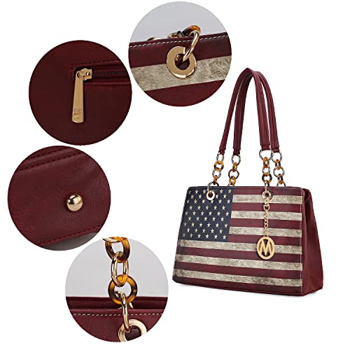 Bolso bandolera para mujer MKF Collection USA Satchel vegano miniatura 7