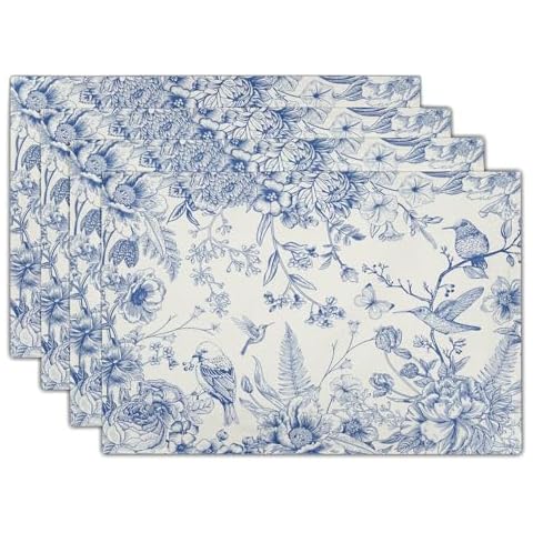 Mweet Chinoiserie Placemats Set of 4 Cover