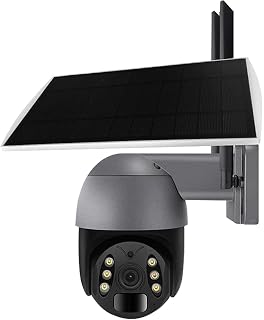 Remote Monitoring Solar Camera, 4k Solar Motion-Activated observation Camera, 320° View Battery Powered Wifi Security Solar System,2 Way Talk Smart Outside Security Camera, Solar Security for Homes O