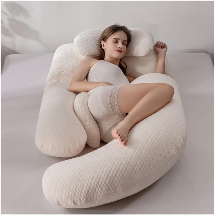 G-Shaped Maternity Pillow, Pregnancy Sleep Pillow Maternity Nursing Pillow Body Support Pillow, with Memory Pillow (Color : Style 2, Size : 180x75x20cm) (Style 1 180x75x20cm)