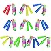 Elcoho 10 Pack Rainbow Jump Rope Set Kids Jumping Ropes Vibrant Skipping Ropes for Outdoor Fun, Party Favors, 7.2 Feet (10)
