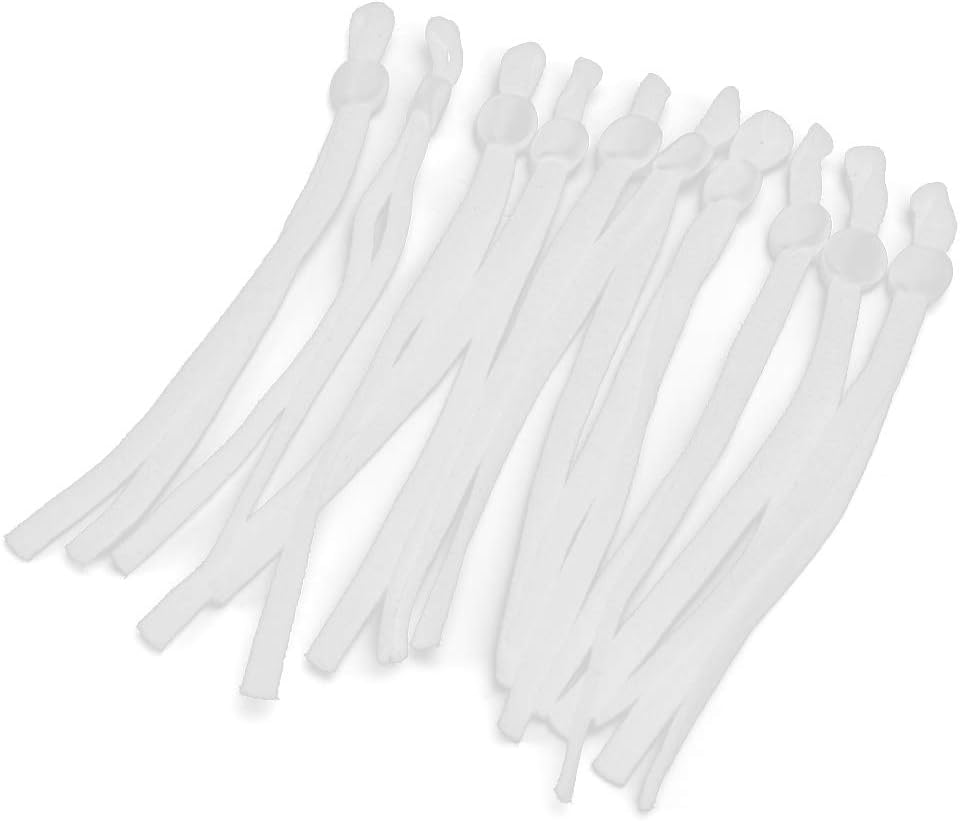 Mask Elastic Cord, 200pcs Sewing Comfortable Ear Hanging, Adjustable Buckle, Stretchy Earloop Lanyard for Making DIY Craft Mask Ear (Flat)