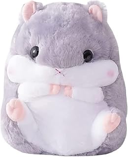 Hamster Plush Toy,Hamster Stuffed Animal Plush Pillow Birthday Xmas Gift for Kids (Gray 15.7''x11.8'')