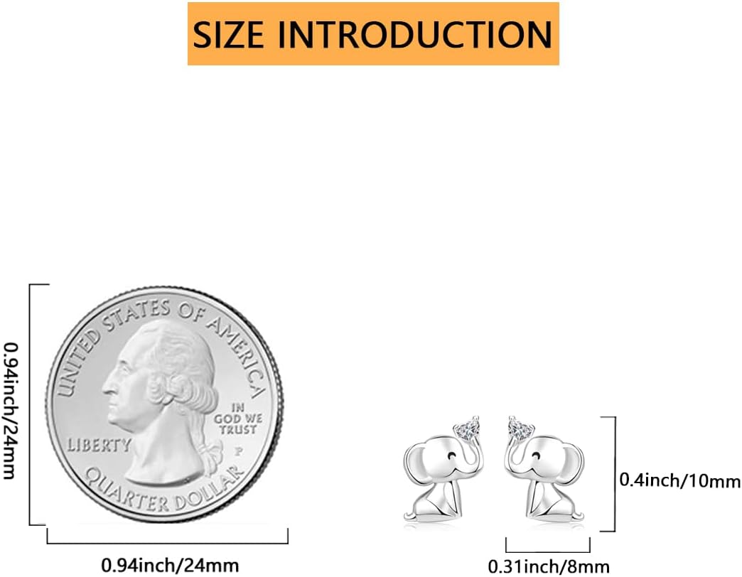 Ladybug Cow Dinosaur Elephant Koala Penguin Highland Cow Sea Otter Earrings 925 Sterling Silver Hypoallergenic Animal Stud Earrings Cute Animal Jewelry Gifts for woman - Image 3