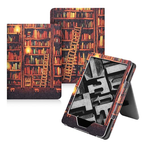 GUKSRASO Kindle Colorsoft Signature Edition 2024 7�C���`�p�X�^���h�t���P�[�X - �����X���[�v�E�F�C�N�A�J�[�h�X���b�g�A�n���h�X�g���b�v�@�\�t���̏�v��PU�J�o�[