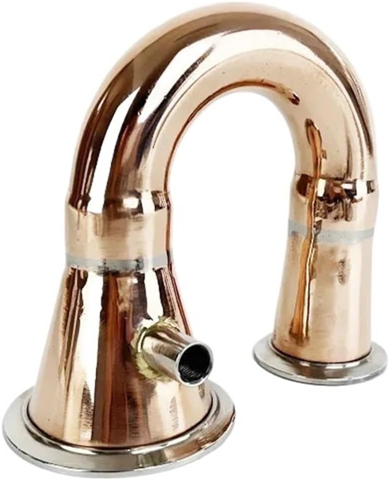 Sanitary Copper Reducer Elbow 3"(76mm) OD91 * 2"(51mm) OD64 With 1/4"Thread 180 Degree Copper U Type Bend Pipe For Distillation(Main Body)