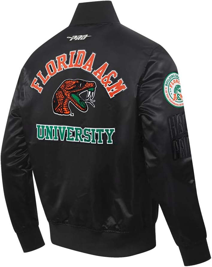 Pro Standard NCAA mens Mens College Classic Chenille Satin Jacket - Image 4