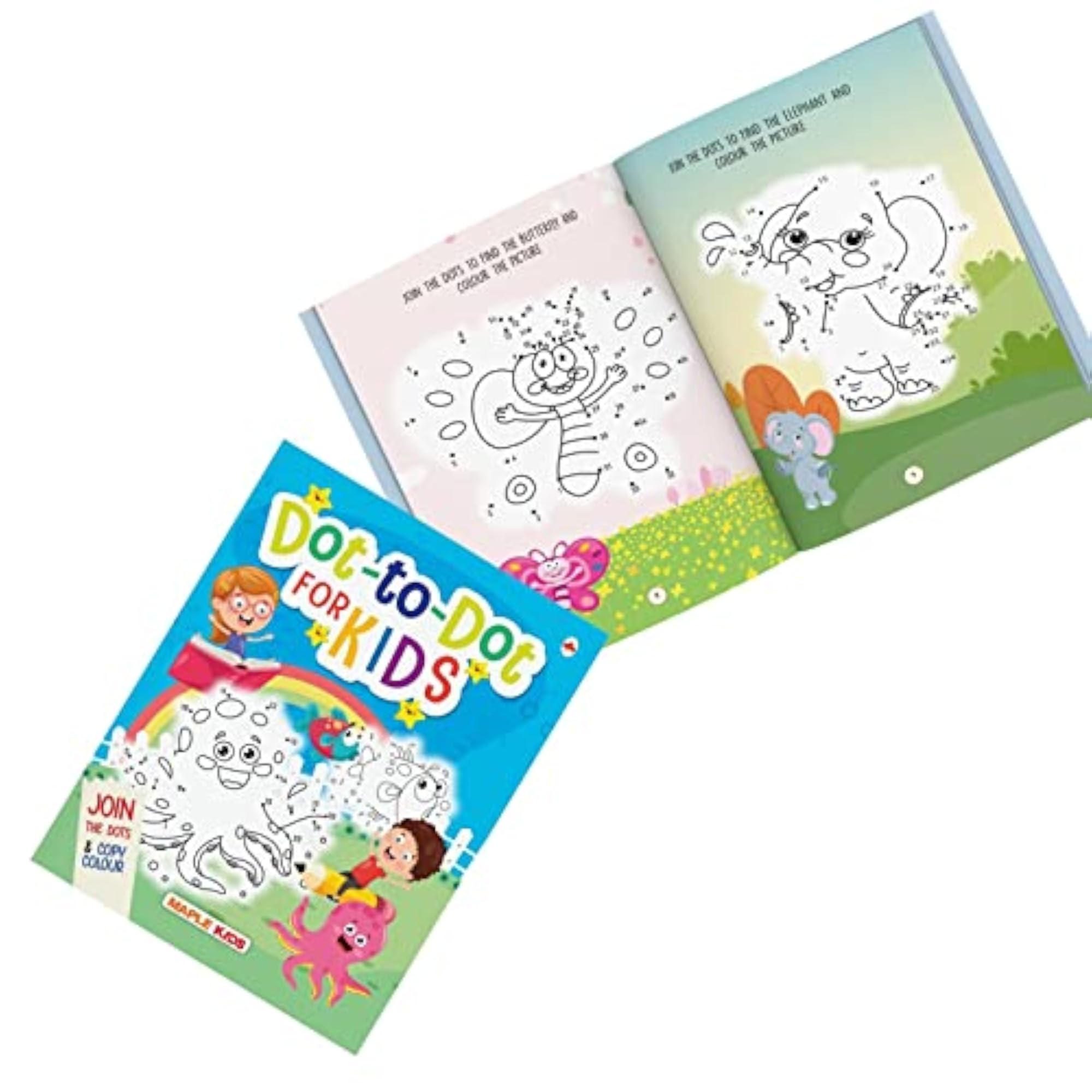 Dot to Colouring Book for Kids, Fun Activity
